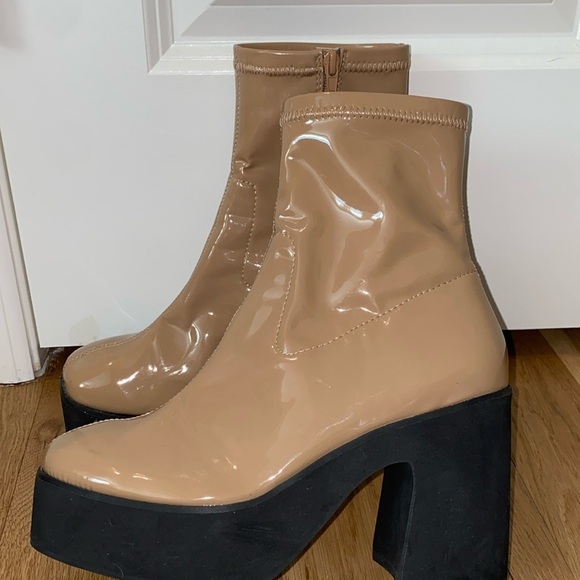 Princess Polly Women's Tan Boots size 9 - Picture 4 of 8